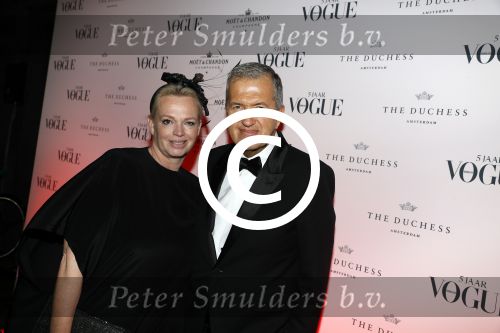 Amsterdam 9 maart 2017 
5 njaar Voque. Feest / diner in rijksmuseum en feest in the Duchess. Karin Swerink Mario Testino en Lara Stone