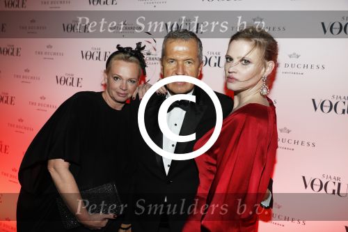 Amsterdam 9 maart 2017 
5 njaar Voque. Feest / diner in rijksmuseum en feest in the Duchess. Karin Swerink Mario Testino en Lara Stone