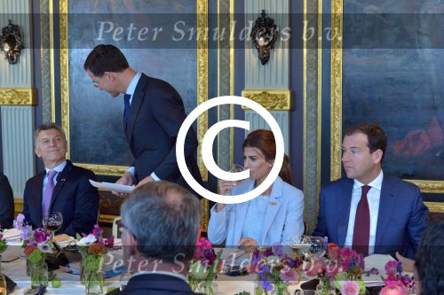 Den Haag Amsterdam 27- 30 maart 2017
Koning Willem Alexander en Koningin Maxima ontvangen de president van Argentinie Mauricio Macri en zijn vrouw Juliana Awada. Mark Rutte