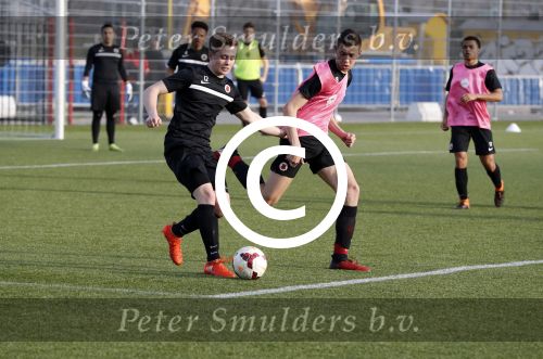 Amsterdam 30 maart 2017
Maxim Gullit en Ruben Kluivert tijdens training bij AFC.
