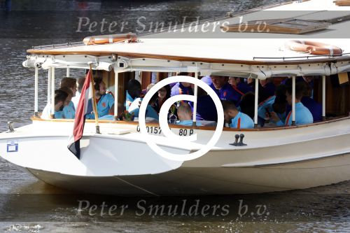 Amsterdam 28 maart 2017 
Het Nederlands elftal gaat varen door de grachten van Amsterdam. oa Arjen Robben Wesley Sneijder Matthijs v d Ligt Daley Blind Frans Hoek Fred Grim Luuk de Jong Jeroen Zoet ea