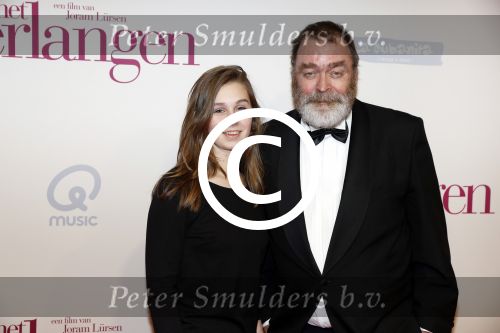 Amsterdam 13 maart 2017
Premiere het verlangen met in de hoofdrollen Chantal Janzen Gijs Naber en Alex Klaassen.  Peter Bolhuis en dochter