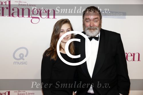 Amsterdam 13 maart 2017
Premiere het verlangen met in de hoofdrollen Chantal Janzen Gijs Naber en Alex Klaassen.  Peter Bolhuis en dochter