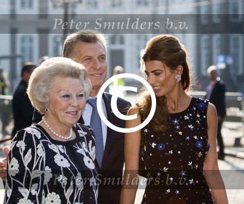 Den Haag Amsterdam 27- 30 maart 2017
Koning Willem Alexander en Koningin Maxima ontvangen de president van Argentinie Mauricio Macri en zijn vrouw Juliana Awada. Prinses Beatrix