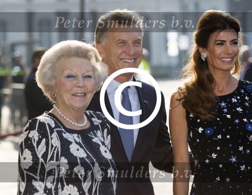 Den Haag Amsterdam 27- 30 maart 2017
Koning Willem Alexander en Koningin Maxima ontvangen de president van Argentinie Mauricio Macri en zijn vrouw Juliana Awada. Prinses Beatrix