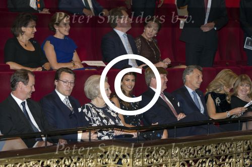 Den Haag Amsterdam 27- 30 maart 2017
Koning Willem Alexander en Koningin Maxima ontvangen de president van Argentinie Mauricio Macri en zijn vrouw Juliana Awada. Prinses Beatrix