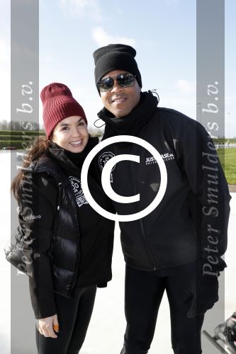 Biddinghuizen 5 maart 2017
De hollandse 100 op de ijsbaan in Biddinghuizen georganiseerd door Prins Bernhard. Patrick Kluivert met Rossana Kluivert Shane Nino en Demi