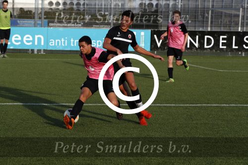 Amsterdam 30 maart 2017
Maxim Gullit en Ruben Kluivert tijdens training bij AFC.
