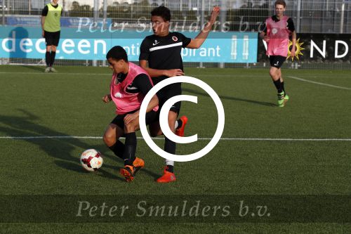 Amsterdam 30 maart 2017
Maxim Gullit en Ruben Kluivert tijdens training bij AFC.