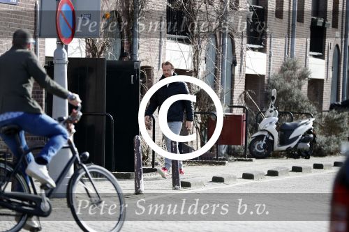Amsterdam 15 maart 2017 
Thijs Romer op straat in Amsterdam