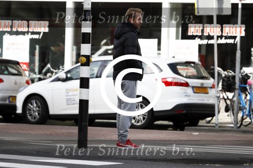 Amsterdam 15 maart 2017 
Thijs Romer op straat in Amsterdam