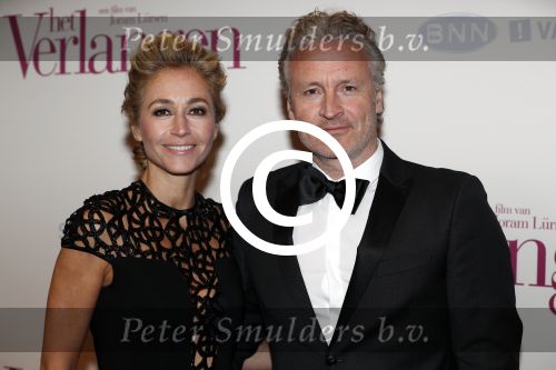 Amsterdam 13 maart 2017
Premiere het verlangen 
Wendy v Dijk met man Erland Galjaard
