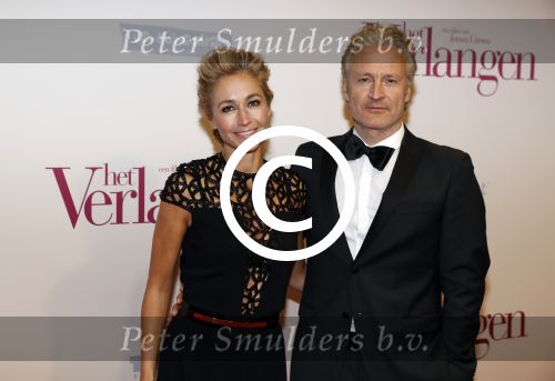 Amsterdam 13 maart 2017
Premiere het verlangen 
Wendy v Dijk met man Erland Galjaard
