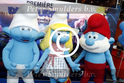 Amsterdam 18 maart 2017 
premiere Smurfen in  Pathe Arena.