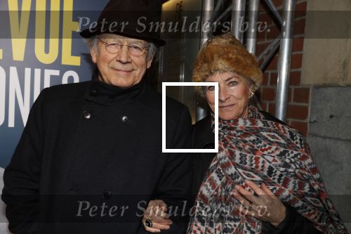 Amsterdam 19 maart 2018
Premiere Alex Klaasen in delamar theater. Alexandra Radius met man Han Ebbelaar