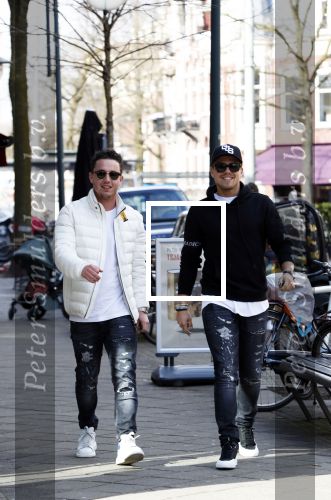 Amsterdam 14 maart 2018 
Andre Hazes jr  (met trouwring vader en ketting vader) op de cornelis schuytstraat .
Andre met zijn neef PA chauffeur en beste vriend Djarno Hofland