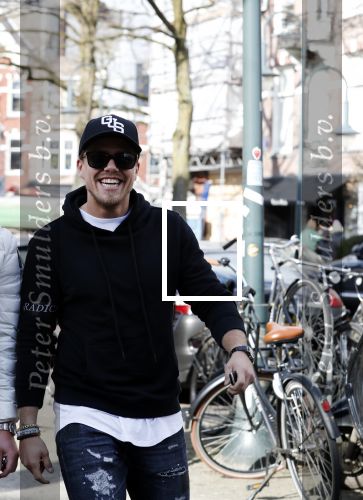 Amsterdam 14 maart 2018 
Andre Hazes jr  (met trouwring vader en ketting vader) op de cornelis schuytstraat
