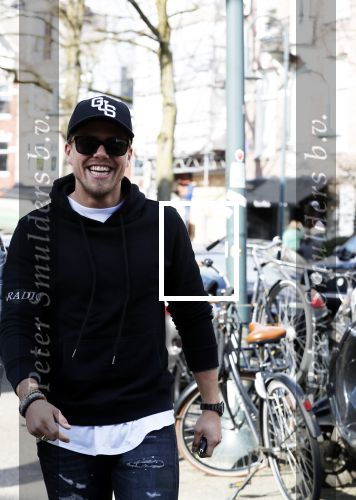 Amsterdam 14 maart 2018 
Andre Hazes jr  (met trouwring vader en ketting vader) op de cornelis schuytstraat