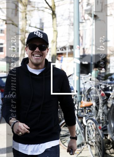 Amsterdam 14 maart 2018 
Andre Hazes jr  (met trouwring vader en ketting vader) op de cornelis schuytstraat