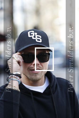 Amsterdam 14 maart 2018 
Andre Hazes jr  (met trouwring vader en ketting vader) op de cornelis schuytstraat