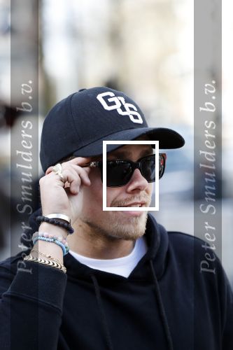 Amsterdam 14 maart 2018 
Andre Hazes jr  (met trouwring vader en ketting vader) op de cornelis schuytstraat