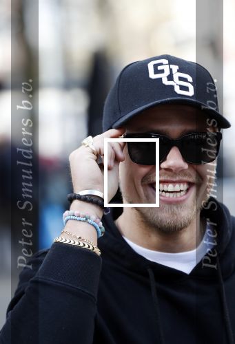Amsterdam 14 maart 2018 
Andre Hazes jr  (met trouwring vader en ketting vader) op de cornelis schuytstraat