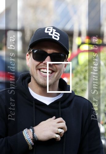 Amsterdam 14 maart 2018 
Andre Hazes jr  (met trouwring vader en ketting vader) op de cornelis schuytstraat