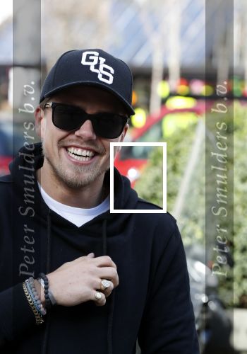 Amsterdam 14 maart 2018 
Andre Hazes jr  (met trouwring vader en ketting vader) op de cornelis schuytstraat