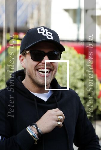 Amsterdam 14 maart 2018 
Andre Hazes jr  (met trouwring vader en ketting vader) op de cornelis schuytstraat