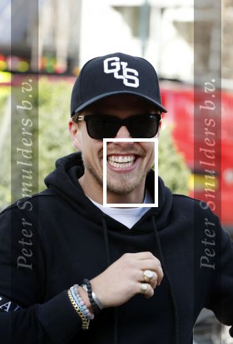 Amsterdam 14 maart 2018 
Andre Hazes jr  (met trouwring vader en ketting vader) op de cornelis schuytstraat