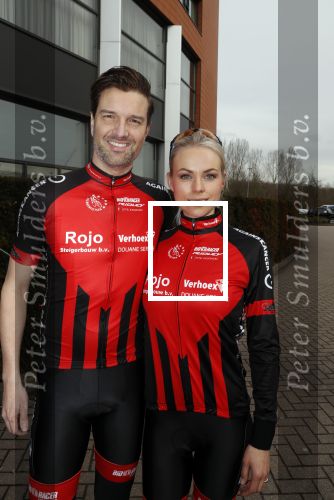 Ridderkerk 30 maart 2018
Presentatie sterren fiets team bij motel v d Valk Ridderkerk. Bas Muijs met vriendin