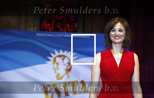 Amsterdam 19 maart 2018 
Yoran de Bont, Rene van Kooten, Brigitte Heitzer, Hans Cornelissen, Marijn Brouwers en Esmee Dekker bij de castpresentatie van de musical Evita in The Grand in Amsterdam. Hans Cornelisse is de producent.