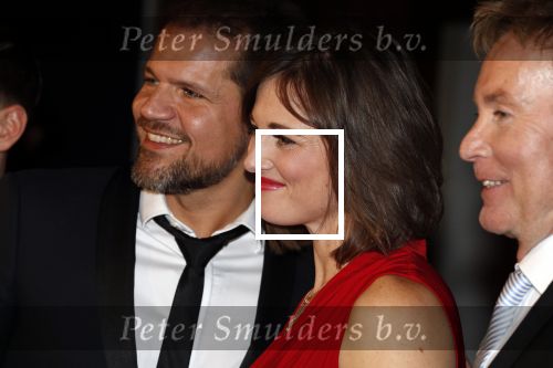 Amsterdam 19 maart 2018 
Yoran de Bont, Rene van Kooten, Brigitte Heitzer, Hans Cornelissen, Marijn Brouwers en Esmee Dekker bij de castpresentatie van de musical Evita in The Grand in Amsterdam. Hans Cornelisse is de producent.
