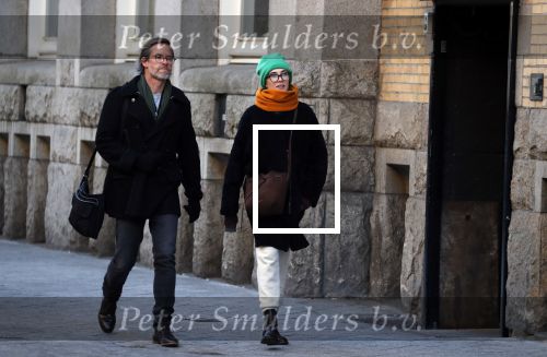 Amsterdam 19 maart 2018
Carice v Houten met haar vriend Guy Pierce op straat in Amsterdam