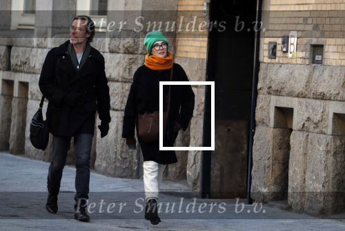 Amsterdam 19 maart 2018
Carice v Houten met haar vriend Guy Pierce op straat in Amsterdam