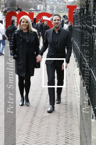 Amsterdam 21 maart 2018 
1 jarig bestaan van het blad van Chantal janzen C. Chantal ( zwanger)  kwam met haar man Marco Geeratz