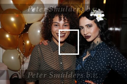Amsterdam 4 april 2018
Feestje magnum ijs in het Amstel Hotel. Christina Curry met vriendin