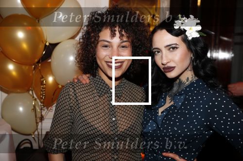 Amsterdam 4 april 2018
Feestje magnum ijs in het Amstel Hotel. Christina Curry met vriendin