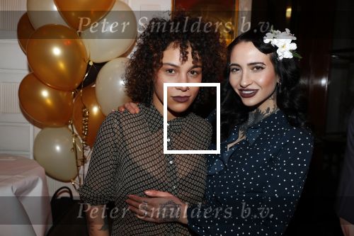 Amsterdam 4 april 2018
Feestje magnum ijs in het Amstel Hotel. Christina Curry met vriendin
