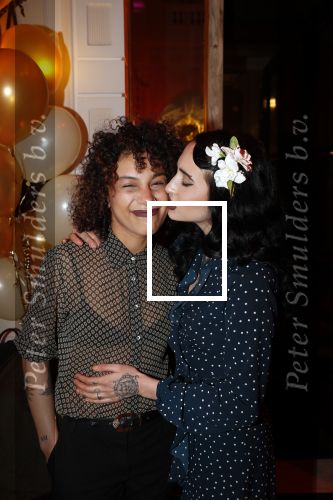 Amsterdam 4 april 2018
Feestje magnum ijs in het Amstel Hotel. Christina Curry met vriendin
