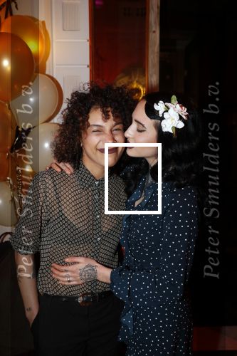 Amsterdam 4 april 2018
Feestje magnum ijs in het Amstel Hotel. Christina Curry met vriendin