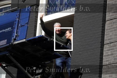 Amsterdam 12 maart 2018
Dries en Honoria Roelvink  verhuizen naar hun nieuwe appartement op de pc Hooftstraat