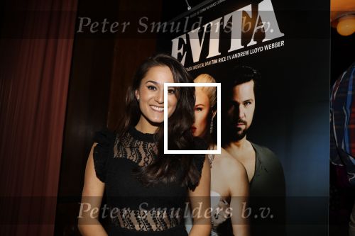 Amsterdam 19 maart 2018 
Yoran de Bont, Rene van Kooten, Brigitte Heitzer, Hans Cornelissen, Marijn Brouwers en Esmee Dekker bij de castpresentatie van de musical Evita in The Grand in Amsterdam. Hans Cornelisse is de producent.