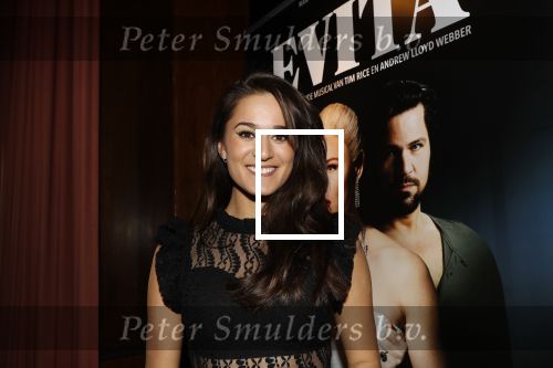 Amsterdam 19 maart 2018 
Yoran de Bont, Rene van Kooten, Brigitte Heitzer, Hans Cornelissen, Marijn Brouwers en Esmee Dekker bij de castpresentatie van de musical Evita in The Grand in Amsterdam. Hans Cornelisse is de producent.