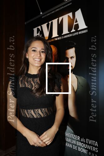 Amsterdam 19 maart 2018 
Yoran de Bont, Rene van Kooten, Brigitte Heitzer, Hans Cornelissen, Marijn Brouwers en Esmee Dekker bij de castpresentatie van de musical Evita in The Grand in Amsterdam. Hans Cornelisse is de producent.