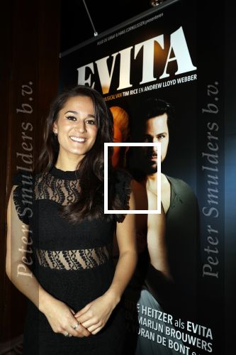 Amsterdam 19 maart 2018 
Yoran de Bont, Rene van Kooten, Brigitte Heitzer, Hans Cornelissen, Marijn Brouwers en Esmee Dekker bij de castpresentatie van de musical Evita in The Grand in Amsterdam. Hans Cornelisse is de producent.
