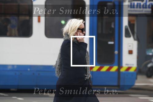 Amsterdam 16 maart 2018 
Eva Jinek zwanger bellend op straat
