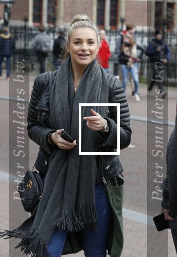 Amsterdam 21 maart 2018
Gaby Blaaser en Koen Kardashian op straat