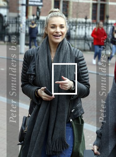 Amsterdam 21 maart 2018
Gaby Blaaser en Koen Kardashian op straat