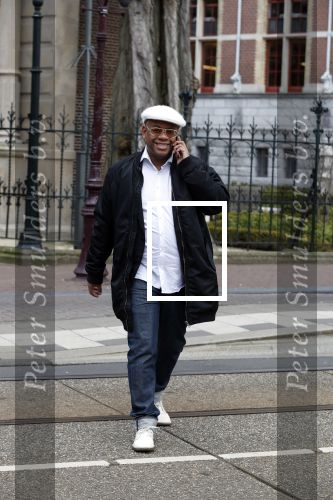 Amsterdam 21 maart 2018 
Howard Komproe op straat in Amsterdam